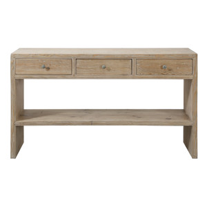 Amalfi Entry table with 3 drawers Weathered Nature Wood Amalfi Entry table with 3 drawers Weathered Nature Wood