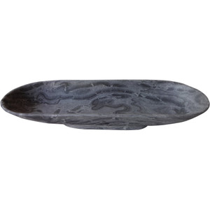 Natural Marble Oval Bowl Light Gray Natural Marble Oval Bowl Light Gray