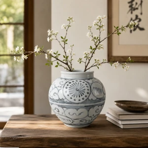Ming-Ming Vase with Lucky Cloud Motif
