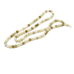 Approx. 31" Long Decorative Creamy White Jade Bead Approx. 31" Long Decorative Creamy White Jade Bead