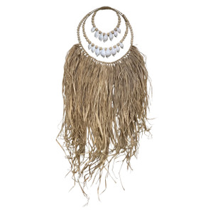 Double Concentric Circles Wall Art Grass Natural Double Concentric Circles Wall Art Grass Natural