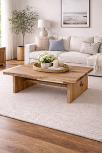 69" Live Edge Coffee Table Walnut Wood Natural 67x36 (size and color vary)
