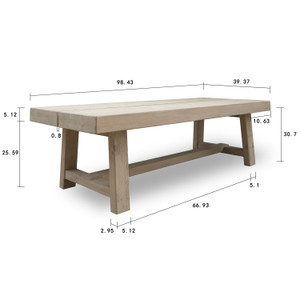 Capri Heritage Dining Table 98x39x31(Pre-order only) Capri Heritage Dining Table 98x39x31(Pre-order only)