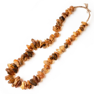 15" Long Raw Ember On String from Africa 15" Long Raw Ember On String from Africa