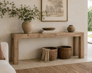 Capri Dovetail Console Table 91x18x33H