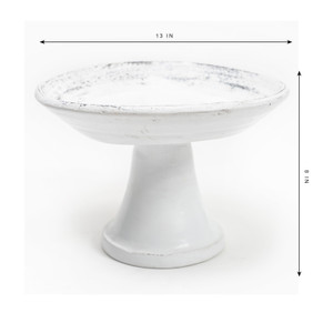 13" Wide 8" High Gracie Cement Decorative Pastry Tray Antique White Minim 2 13" Wide 8" High Gracie Cement Decorative Pastry Tray Antique White Minim 2