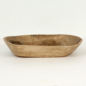 Approx 20" Long Oval Antique Wooden Tray Weathered Natural (size and finish vary) Approx 20" Long Oval Antique Wooden Tray Weathered Natural (size and finish vary)