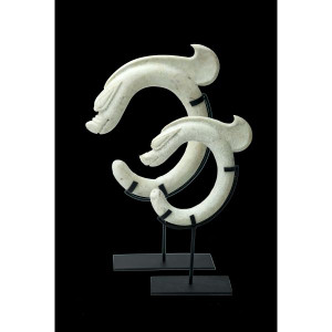 Jade Han Dragon Statue With Stand Large Jade Han Dragon Statue With Stand Large