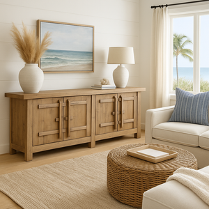 Amalfi Patrician Sideboard Weathered Natural 91x19x37H Amalfi Patrician Sideboard Weathered Natural 91x19x37H