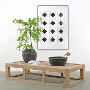 Capri Coffee Table With Arrow Shaped Legs Weathered Natural 72x36x16H Capri Coffee Table With Arrow Shaped Legs Weathered Natural 72x36x16H