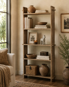 Vintage Shelf Weathered Natural Size Vary Approx. 45.6x13.7x92.5H