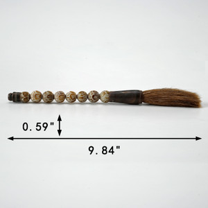 Approx.10" Carved Marble Beads Fall Color calligraphy brush Approx.10" Carved Marble Beads Fall Color calligraphy brush