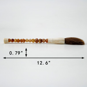 Approx.13"natural agate beads calligraphy brush Approx.13"natural agate beads calligraphy brush
