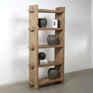 Vintage Shelf Weathered Natural Size Vary Approx. 37x14x82H Vintage Shelf Weathered Natural Size Vary Approx. 37x14x82H