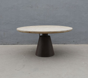 59" Pedestal Round Dining Table Weathered Natural (Pre-order only) 59" Pedestal Round Dining Table Weathered Natural (Pre-order only)
