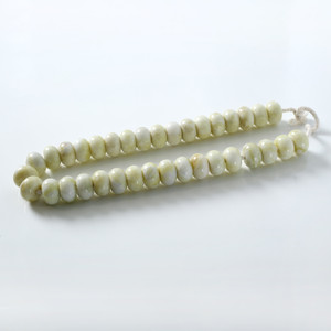 Approx. 12 Inches Long 1 Inches Wide Neutral Jade Abacus Bead Approx. 12 Inches Long 1 Inches Wide Neutral Jade Abacus Bead