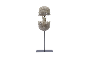 Offwhite Turtle Buckle Jade Statue With Base Offwhite Turtle Buckle Jade Statue With Base