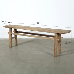 Vintage Bench 70x11.4x22.8H (Pre-order only lead time 8-12 weeks) Vintage Bench 70x11.4x22.8H (Pre-order only lead time 8-12 weeks)