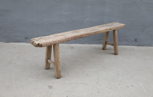 Vintage Noodle Bench 63x8.27x19.69H with Rustic Top (Pre-order only, lead time 6-8 weeks)