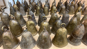 Vintage Bronze Bell Large 8" High 5" Wide Vintage Bronze Bell Large 8" High 5" Wide