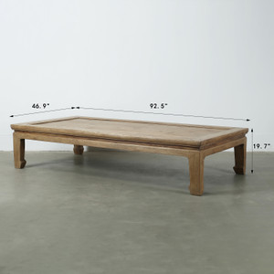 Approx. 92 Inches Wide 47 Inches Deep Vintage Extra Large Coffee Table Weathered Natural Approx. 92 Inches Wide 47 Inches Deep Vintage Extra Large Coffee Table Weathered Natural