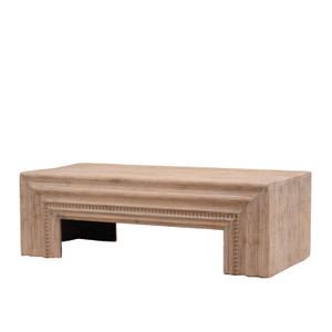 55" Long Scilla Coffee Table Small Weathered Gray