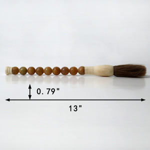 Approx. 13" Long Marble Beads Calligraphy Brush Fall Color Approx. 13" Long Marble Beads Calligraphy Brush Fall Color