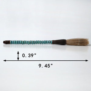 Approx. 9" Calligraphy Brush Marble Beads Aqua Blue Approx. 9" Calligraphy Brush Marble Beads Aqua Blue