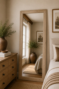 Recycled Pinewood Mirror 78.74x35.43 Weathered Natural