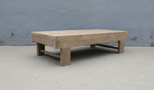 Vintage Coffee Table Elmwood Warm Wood Tone 68x33x17H (Pre-order only)