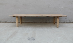 Vintage Coffee Table Elmwood Warm Wood Tone 67x20x15H PRE-ORDER ONLY