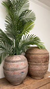 Approx. 20-24 Inches Tall Vintage Nupe Tribe Water Pot (size and color vary)