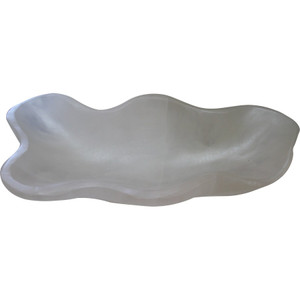 Live Edge Irregular Selenite Bowl Approx. 17" x 8" x 4"H Live Edge Irregular Selenite Bowl Approx. 17" x 8" x 4"H