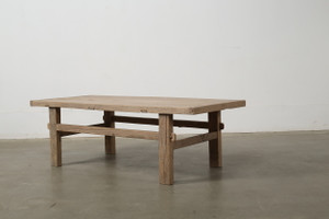 Vintage Coffee Table 48x22x15.75H Elmwood Weathered Natural