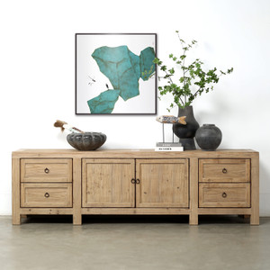 Approx.92 Inches Long Four Drawers Sideboard Weathered Natural Approx.92 Inches Long Four Drawers Sideboard Weathered Natural