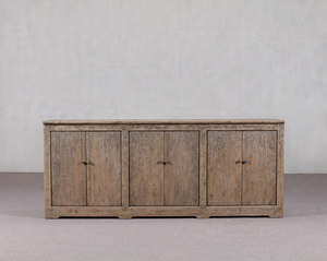 92" Long Ravello Cabinet with 6 Doors Weathered Gray 92" Long Ravello Cabinet with 6 Doors Weathered Gray