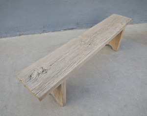 Bari Bench Approx. 72x12.6x20H Rustic Vintage Elm Wood
