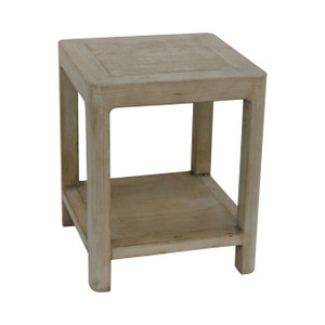 Ming side table with round leg Antique off white Ming side table with round leg Antique off white