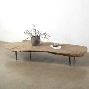 Approx. 98 Inches Wide 38 Inches Deep Live Edge Coffee Table with Metal Legs Approx. 98 Inches Wide 38 Inches Deep Live Edge Coffee Table with Metal Legs