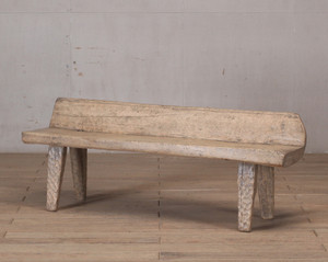 Approx. 64 Inches Live Edge Vintage Bench Weathered Natural Approx. 64 Inches Live Edge Vintage Bench Weathered Natural