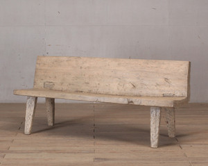 Approx. 71 Inches Live Edge Vintage Bench Weathered Natural