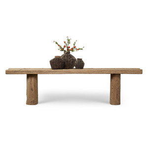 Approx. 126 Inches Long 18 Inches Deep House Beam Console Weathered Natural