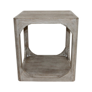 Ming arched side table Weathered whitewash Ming arched side table Weathered whitewash