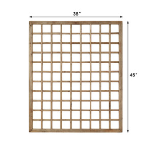 Vintage Wooden Lattice Wall Panel 38" W x 45" H Vintage Wooden Lattice Wall Panel 38" W x 45" H