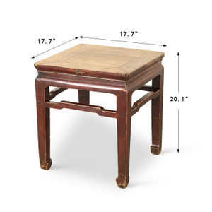 Pair of Antique Side Table 17.7x17.7x20.1H Elmwood