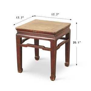 Pair of Antique Side Table 17.7x17.7x20.1H Elmwood