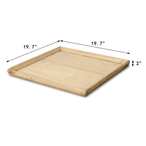 Approx. 18-22 Inches Wide Square Vintage Tray Weathered Natural(size and finishes vary)