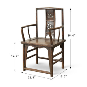 Antique Southern Official's Hat Chair 22.4x17.7x39.4H
