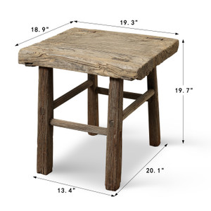 Vintage Accent Table Approx.19.3 Inches Wide 18.9" Deep 19.7" High