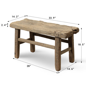 Vintage Accent Table Approx.33.9 Inches Wide 14.2" Deep 18.5" High